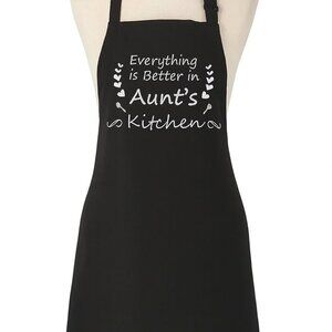 Black Apron – “Everything is Better in Aunt’s Kitchen” | Unused, Charming Gift